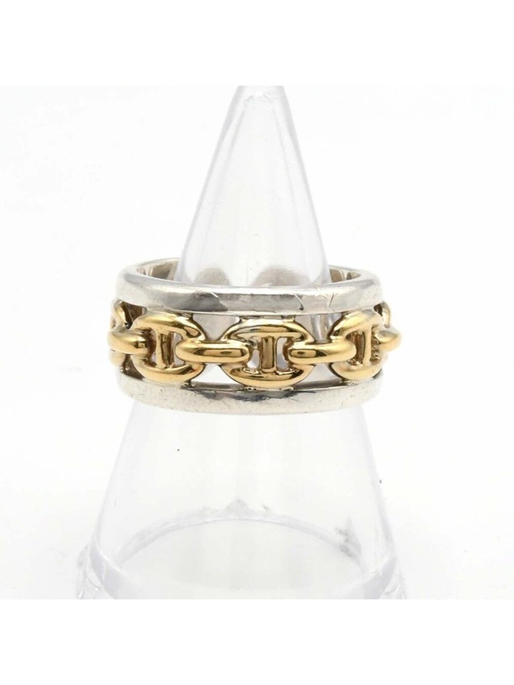 Hermes Chaine D'ancre Enchainee Ring 18k Vintage Case